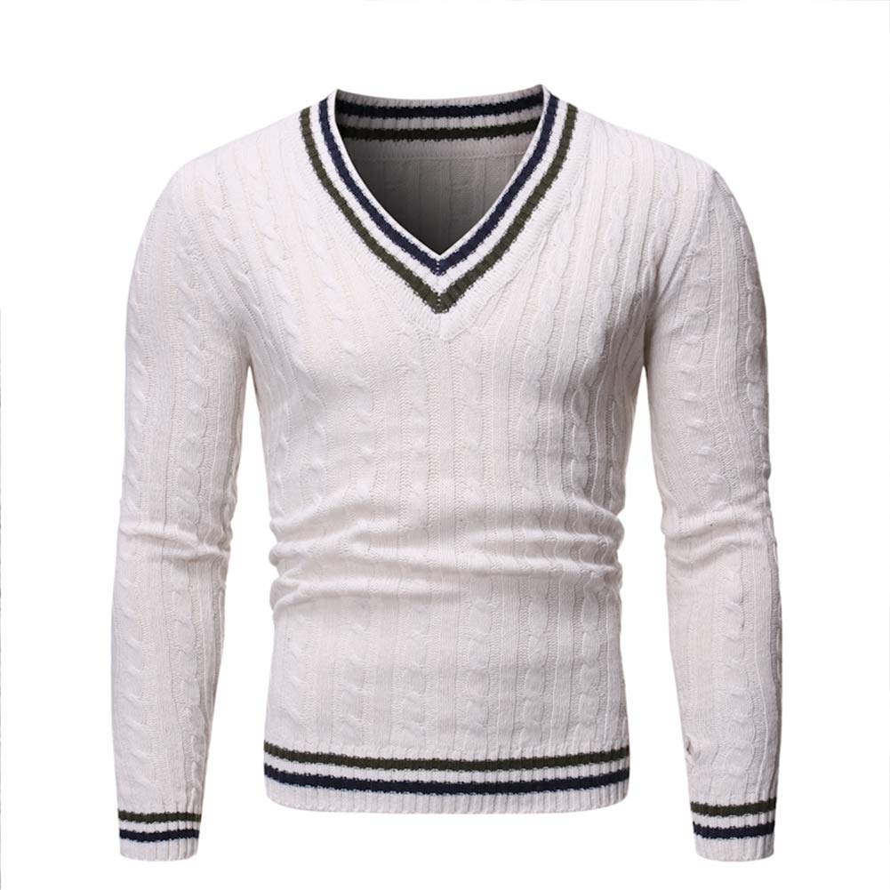 white knitted sweater outfits