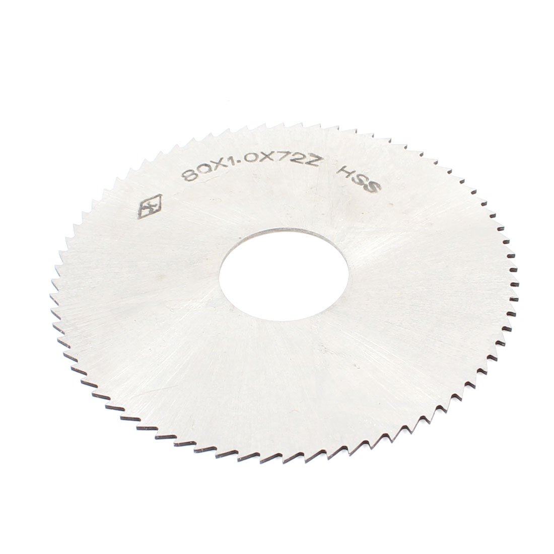 Sourcingmap 80mm x 1.0mm x 22mm HSS Milling Cutter 72T Slitting Saw Blade Silver Tone