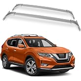 Richeer 300LBS Roof Rack Cross Bars for 2014-2020 Rogue | (with Raised Side Rails), Lockable Heavy Duty Aluminium Roof Rack Cross Bars Cargo Racks Rooftop Luggage Carrier Canoe Kayak