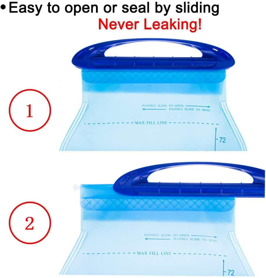 WACOOL 2L 2Liter 70oz 3L 3Liter 100oz BPA Free PEVA Hydration Pack Bladder, Leakproof Water Reservoir : Sports & Outdoors