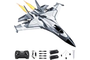 AIGIMU 3CH RC Airplane, RC Plane with Night Light, 2.4GHz F-22 Remote Control Airplane with 6-axis Gyro Stabilizer Easy to Fly Fighter Aircraft for Adults Kids Beginners Boys