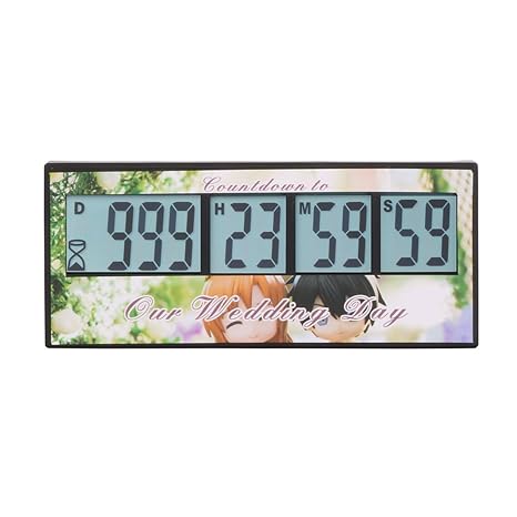 AIMILAR Digitaler Countdown-Tage-Timer, 999 Tage Countdown-Timer für Labor, Küche, Ruhestand, Hochzeit, Kinder-Geschenk Weddi
