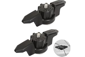 ATADER Line Cleat for Kayak Track Mount 2 Pcs, Kayak Anchor Cleat & Track Mount Line Cleat, Line Cleat for Rail Mount Kayak Accessories, Black