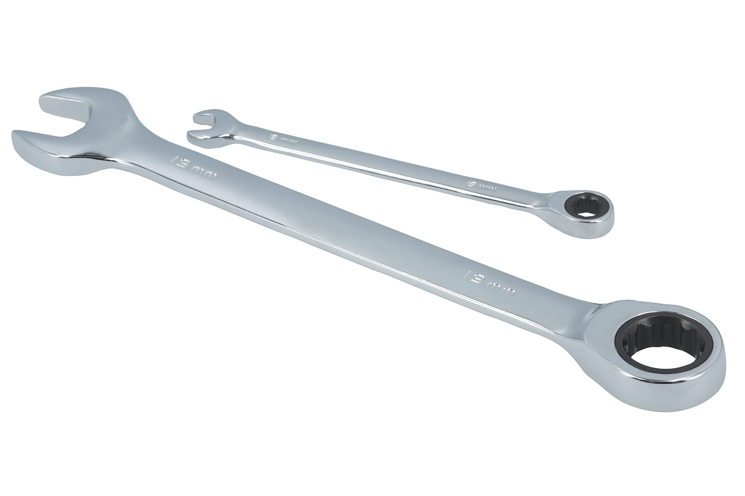 Laser 8511 Ratchet Ring Combination Spanner Set 12pc