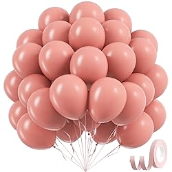 Dusty Pink Balloons 12 inch, Dusty Rose Latex