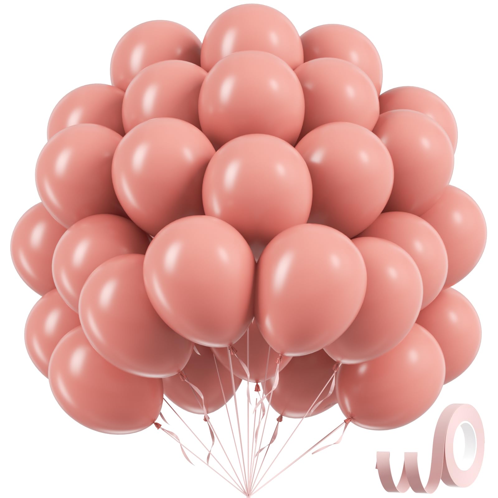Dusty Pink Balloons 12 inch, Dusty Rose Latex