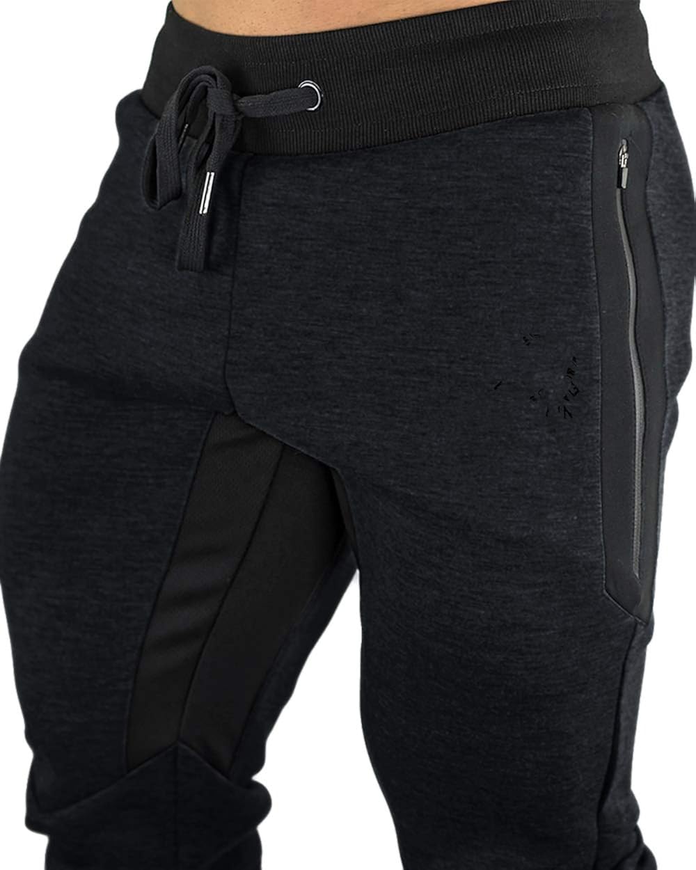 FASKUNOIE Men's Cotton Casual Shorts 3/4 Jogger Capri Pants Breathable Below Knee Home Lounge Short Pants with Three Pockets: Clothing