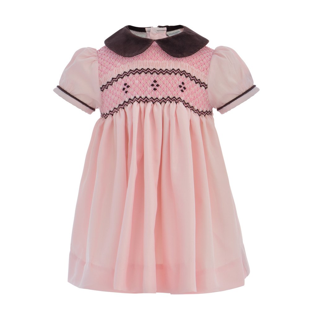 Buy Carriage Boutique Baby Girl Dress Hand Smocked Short Sleeve Yoke