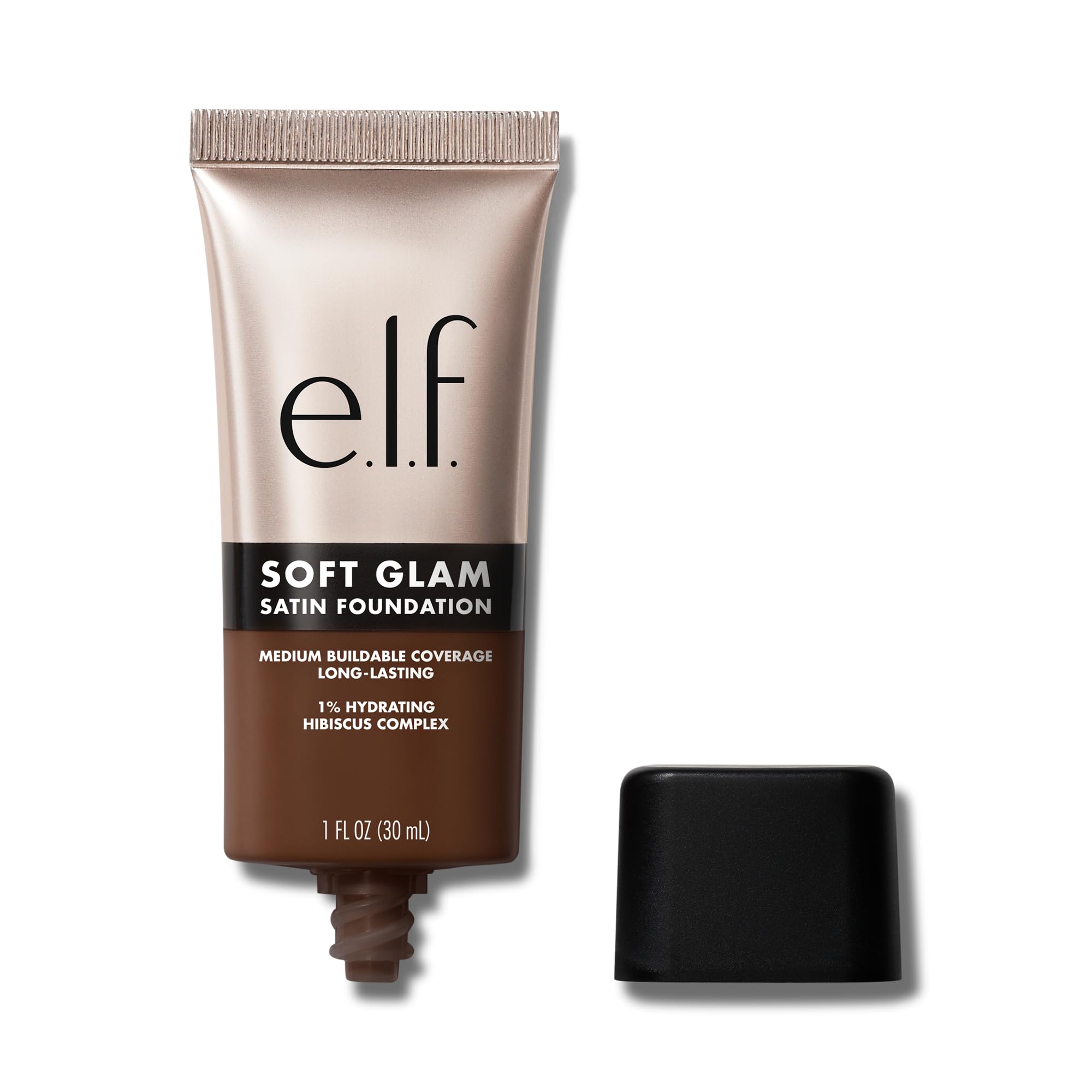 e.l.f. Soft Glam Foundation, Medium Coverage, Long-Lasting & Buildable Foundation For A Smooth, Satin Finish, Vegan & Cruelty-Free, 61 Rich Cool