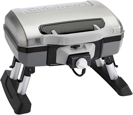Amazon Com Cuisinart Ceg 980t Outdoor Electric Tabletop Grill Silver Black 18 6 X 11 8 X 17 6 Inch Garden Outdoor