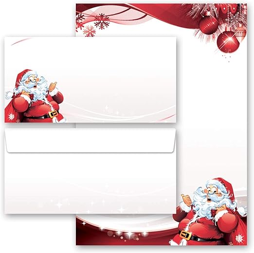 20pc. Complete Set Christmas, Letter to Santa Claus 10 Sheets of