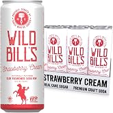 Wild Bill's Strawberry Cream Soda 12-Pack, Cane Sugar | 12 oz 12-pack. Pure cane sugar, no HFCS. Caffeine-free, gluten-free, vegan. Strawberry cream soda.