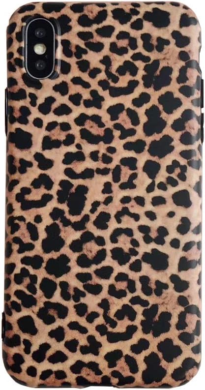 Leopard Case for iPhone 7 Plus 8 Plus Classic Luxury Fashion Protective Flexible Soft Rubber Gel Back Cover Shell Casing (Leopard Pattern, iPhone 7Plus/8Plus)