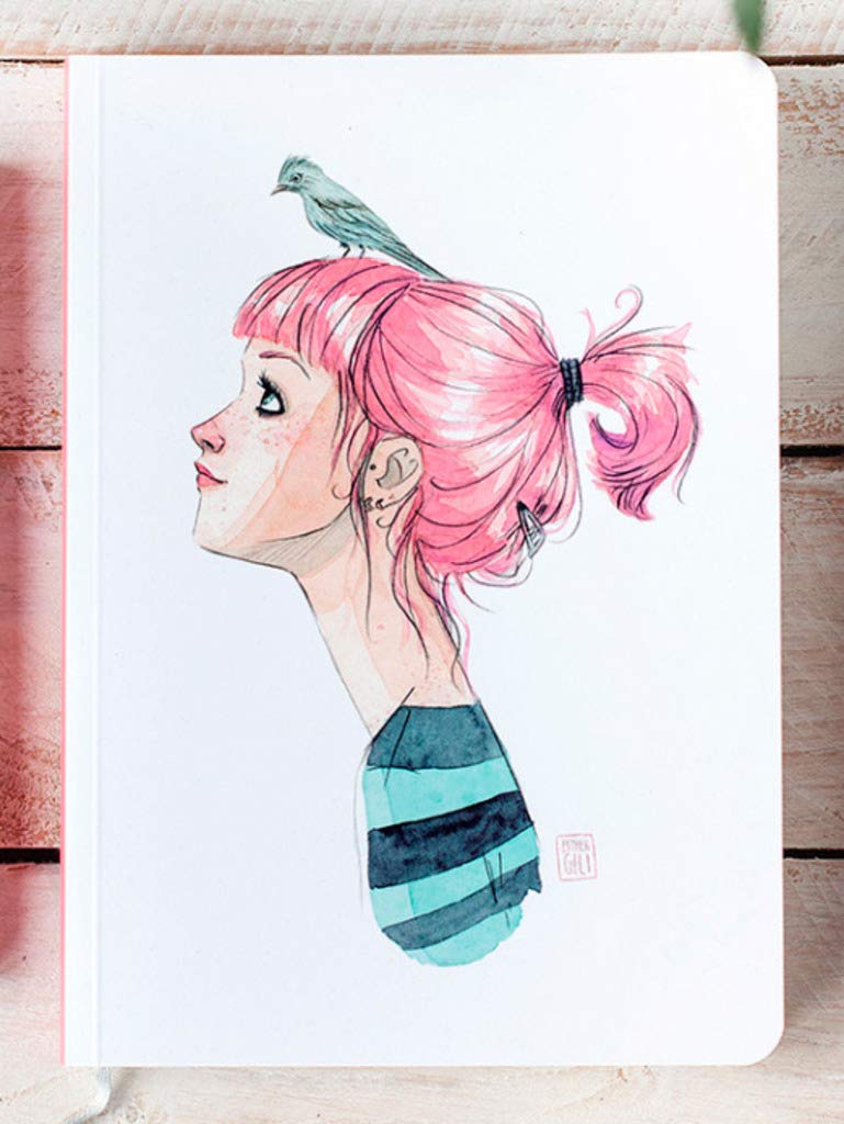 cuquiland Birds in The Head – Notebook, 16.5 x 23.5 cm, 160 Pages