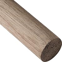 Cindoco Walnut Dowel 1" Round, 36", Single Piece