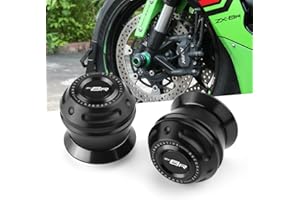 SUPER VICI Motorcycle Front Fork Sliders Fit For NINJA ZX-6R 2024 2025 + | NINJA ZX-6R Wheel Axle Frame Sliders 2024 ZX6R Wheel Protect 2025 ZX6R Accessoris BK