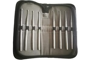 Leoterra 8pcs Ball Tip Snake Sexing Probe Professional Reptiles Snake Sexing Kit Probes Set for Different Size Snakes