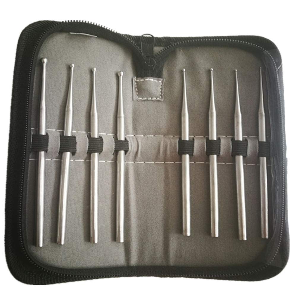 Leoterra 8pcs Ball Tip Snake Sexing Probe Professional Reptiles Snake Sexing Kit Probes Set for Different Size Snakes