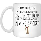 Cricket Gift, Cricket Mug, Funny Cricket Gifts For Men, Him, Husband, Boyfriend, Dad, Cricketing Gifts, Gift For Cricketers, Playing Cricket 11oz