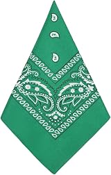Aomig Bandana Head Scarf Men Women Paisley Print Multi Purpose Headwear Dark view 8