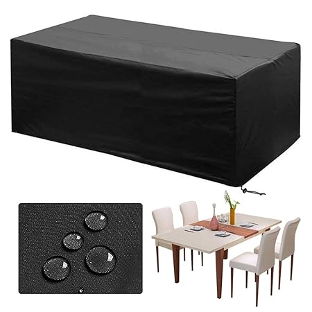 Gartenmöbel Abdeckung, Nasharia Abdeckhaube Atmungsaktiv für Gartenmöbel wasserdichte oxford gewebe Sitzgruppe Abdeckhaube, R