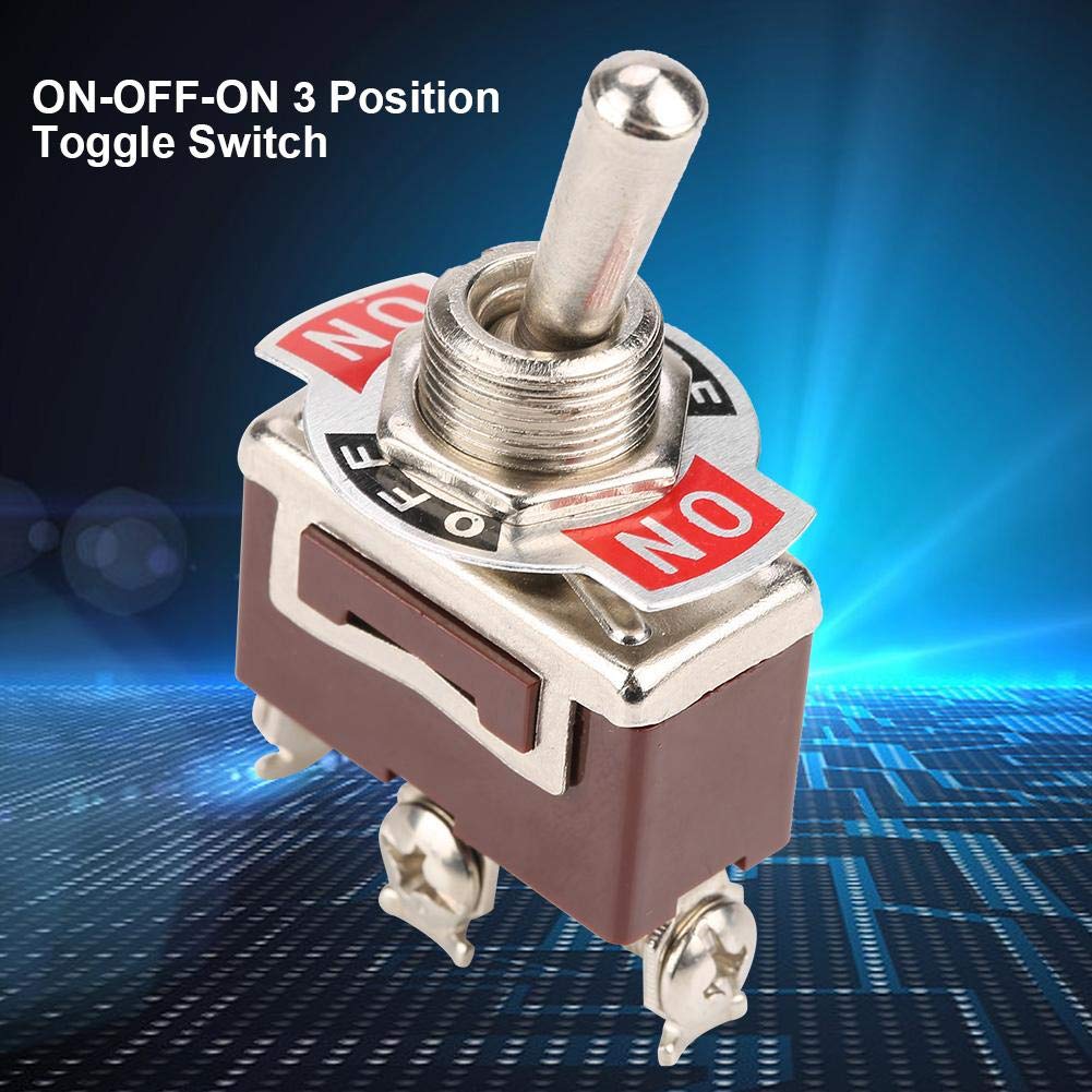 SCI R13-416D Waterproof 12mm 3-Pin ON-OFF-ON 3 Position SPDT Car Toggle Switch e SCI R13-416D Waterproof 12mm 3-Pin ON-OFF-ON 3 Position SPDT Car Toggle Switch e
