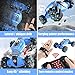 Lesgos Remote Control Stunt Toy Car, 2.4G Gesture Sensing Remote Control Stunt Car with Four-Wheel Drive, Off-Road & Sports Status, 45 Minutes Standby Suitable for Any Terrain, Children Gift (Blue 2)