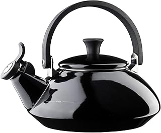Le Creuset Wasserkessel, Füllmenge: 1,6 l, Emaillierter Stahl/Phenolgriffe, Zen, Schwarz