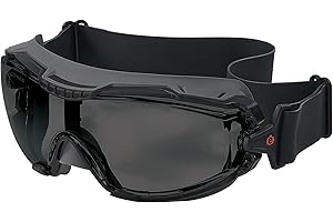 Ergodyne Skullerz Arkyn Protective Dust Safety Goggle, Non-Vented, Anti Fog, Scratch Resistant​, Adjustable Neoprene Strap