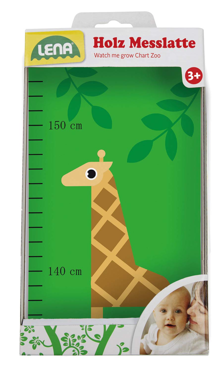 Lena Zoo 65834 Height Chart 80 x 12 cm Wooden