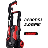AOBEN 3200 PSI High Pressure Washer, 2.0 GPM Electric Power Washer with Spray Gun, Adjustable Nozzle, Long Hose, Quick Cleaning for Garden, Vehicle, Outdoor.