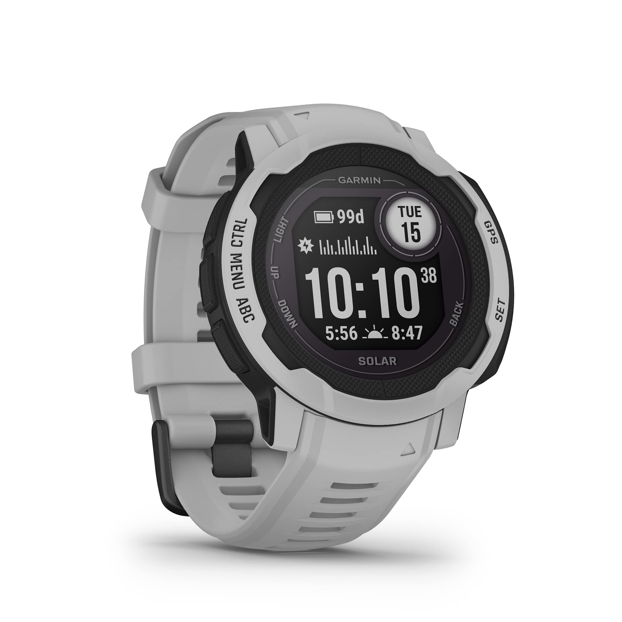 Garmin Instinct 2 Solar Rugged GPS Smartwatch, Mist Grey
