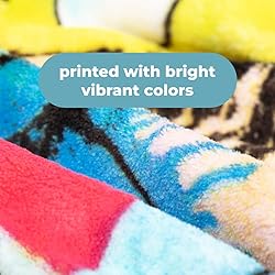 Dawhud Direct Colorful Pug Fleece Blanket for