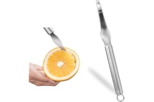 Stainless Steel Grapefruit Knife, Curved Grapefruit Peel with Double Serrated Edge Blade, Cutter Peeler Remover, for Kiwi, Ma