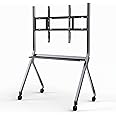 EUNIVON Smart Board Stand for 55"- 86'' Smart Whiteboard, Electronic Whiteboard, Four Lockable Wheels for Smart Board for Classroom