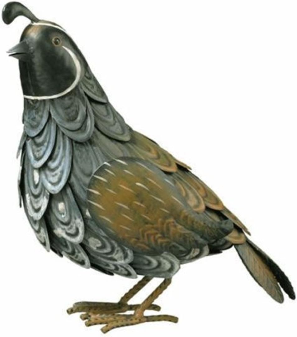 Pheasant Metal Sculpture Garden Statue Yard Art Bird Wildlife Home Decor