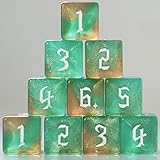 10 PC D6 dice 16mm Acrylic Dice Set for RPG MTG DND