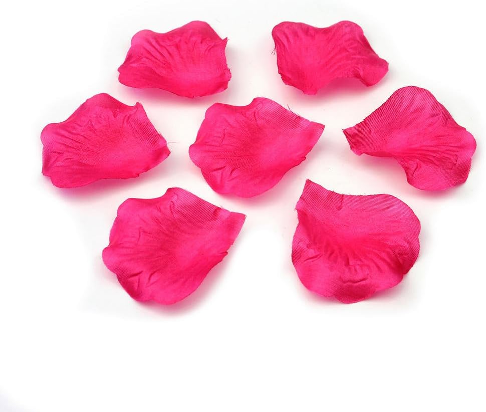 Doutop Rose Petals Red Artificial Silk Flower Rose Petals / Leaves for Wedding / Party / Valentine's Day / Marriage / Proposal / Table Confetti