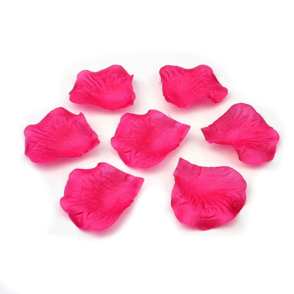 Doutop Rose Petals Red Artificial Silk Flower Rose Petals / Leaves for Wedding / Party / Valentine's Day / Marriage / Proposal / Table Confetti, Pack of 1000
