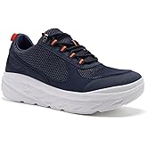 OrthoComfoot Men's Orthopedic Diabetic Wide Walking Shoes: Comfortable Plantar Fasciitis Fashion Sneakers with Arch Support for Swollen, Casual Hammer Toes Shoes for Foot and Heel Pain Relief