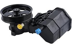 AUTOTOP Power Steering Pump with Pulley & Reservoir FIT 2002-2007 Dodge Ram 1500, Replace 96-70269, 20-70269, 3.7L/4.7L/5.7L/5.9L V6/V8