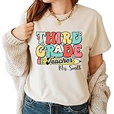 LIPAYARA Personalized Teacher Shirt, First Day of School Shirt, Back to School Tshirt, Teacher Gifts