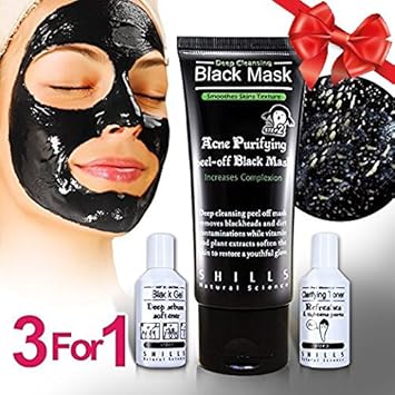 Download Amazon Com Shills Blackhead Remover 3 Step Kit Black Mask Peel Off Purifying Charcoal Sebum Softener Pore Minimizing Toner Peel Strip Mask Acne Black Mud Facial Masks Kit Beauty PSD Mockup Templates
