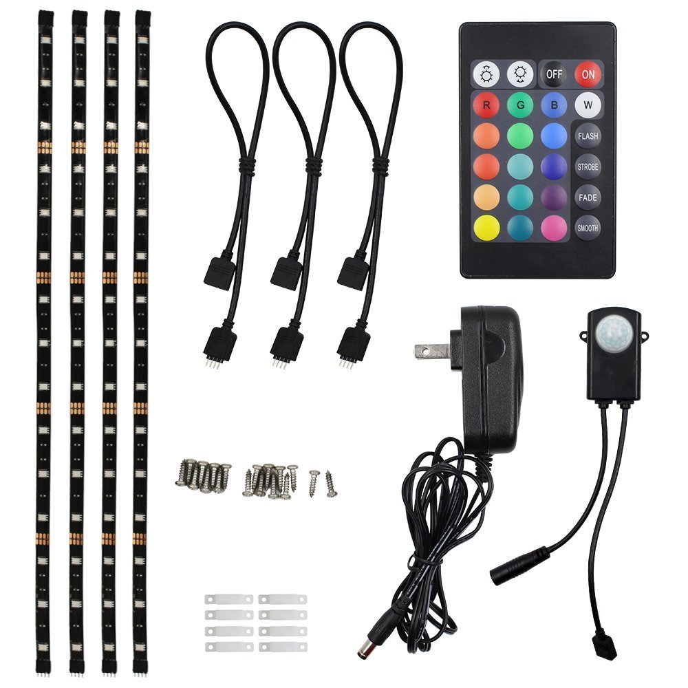 Photo 1 of TORCHSTAR LED Strip Lights for 32 Inch-60 Inch HDTV, RGB LED TV Backlight Kit with Remote, ETL Listed, 16 Colors Changing Multi-color 5050 LEDs Bias Lighting, UL Adapter, Home Theater, Gaming Computer