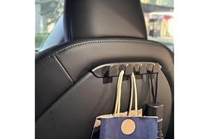 COSLAKE 2PCS for Tesla Seat Hooks, for Tesla Model 3 Y Accessories 2025 2024 2023 2022 2021 2020 2019 2018 2017 for Model 3 Headrest Organizer Hooks Model Y Purses Hanger