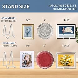 Plate Holder Easel Display Stand - 6 inch Metal