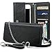 Smartphone Wallet, ENDLER Clutch Purse[Crossbody Strap/Wristlet] Bag PU Leather Pouch Smart Phone Case for iPhone 7 Plus/7, iPhone 6s/6s Plus, Samsung Galaxy S8 Edge/S7/Note,HTC,LG,Google-Black