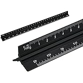 Metric Scale Ruler 1:150 1:100 1:75 1:50 1:25 1:20 30 Centimeter Triangle Aluminum Architect Ruler Accurately Marked for Arch