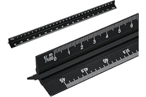 Metric Scale Ruler 1:150 1:100 1:75 1:50 1:25 1:20 30 Centimeter Triangle Aluminum Architect Ruler Accurately Marked for Arch