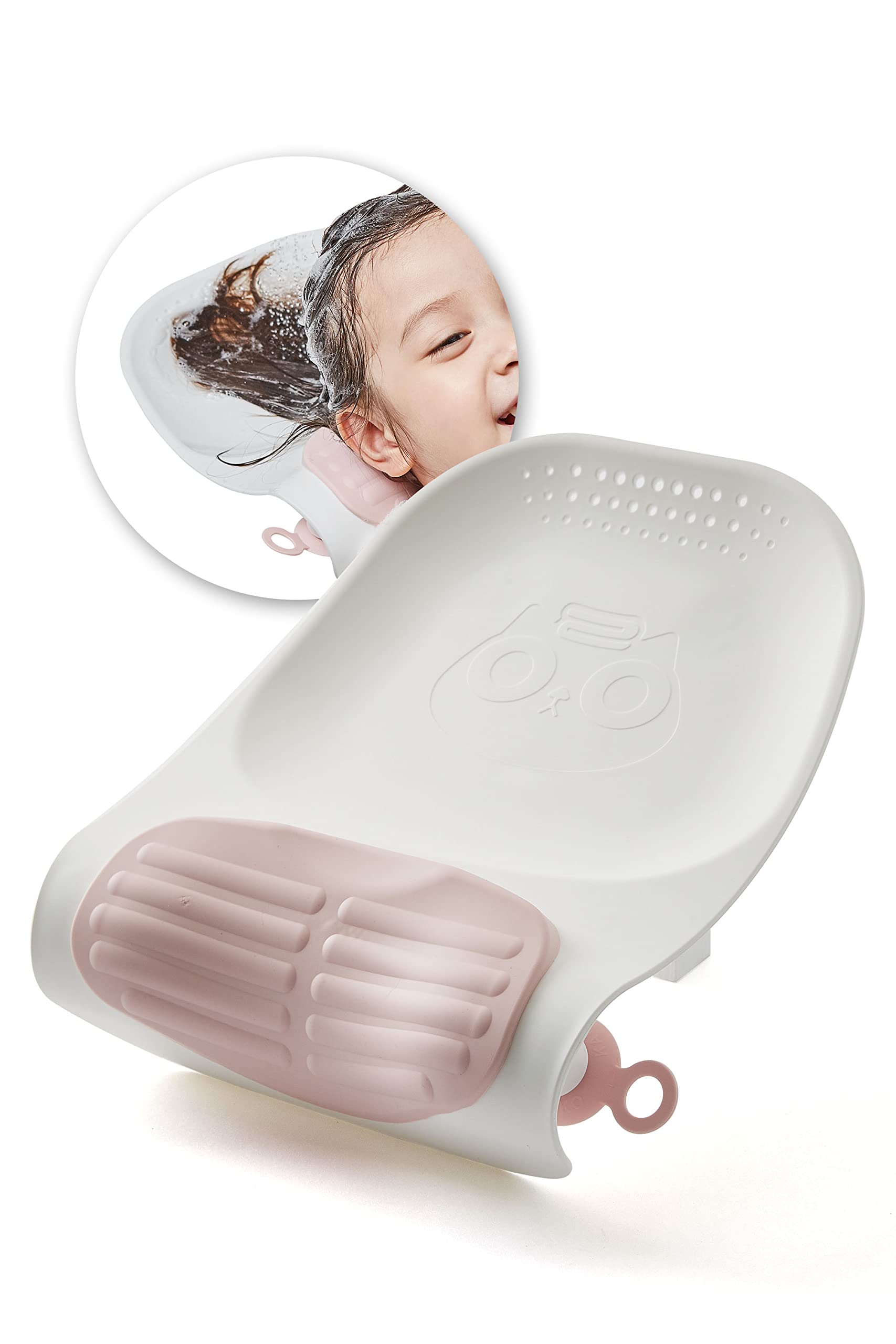 Photo 1 of Toyture Shampoo Bowl for Kids, Baby, Adults | Portable Hair Washing Basin | Shampoo Bowl Neck Rest | Tear Free Shampoo for Kids | Hair Washing Sink for Children (Pink)